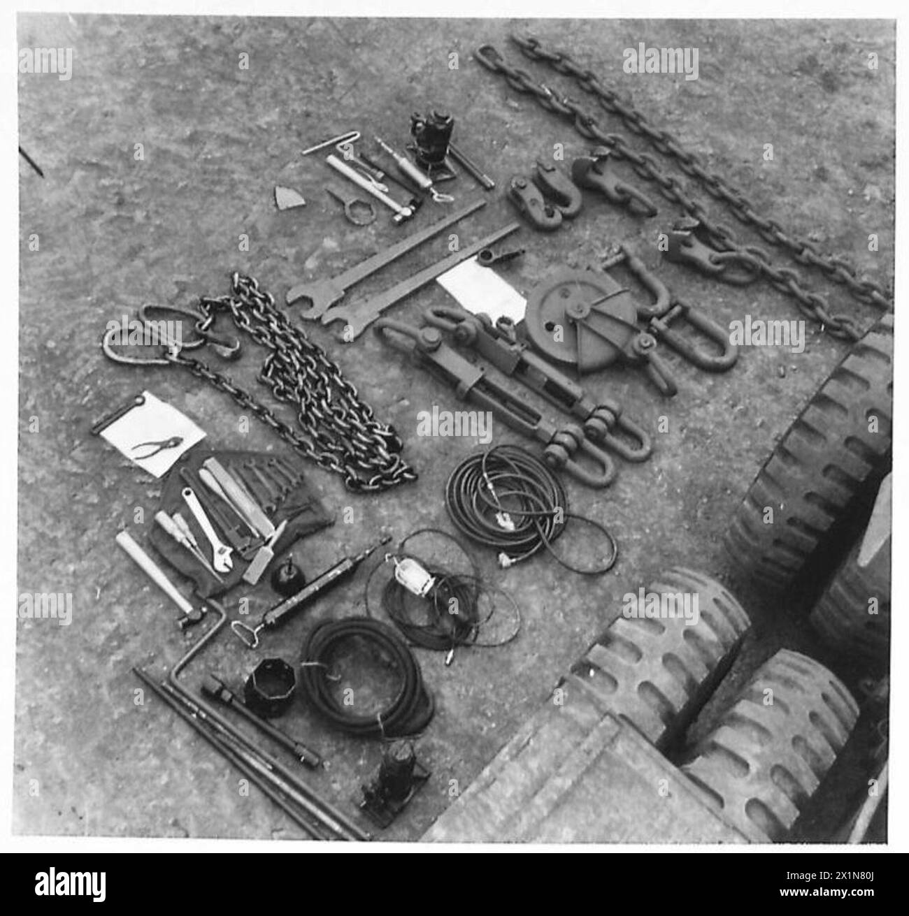 Kit veicolo di recupero per un trattore diesel Deferal 6x4, W.D. N. H.4919986, British Army. Foto Stock