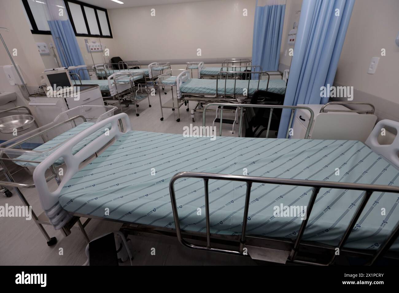 Irece, bahia, brasile - 17 marzo 2024: Unità di terapia intensiva infantile di un ospedale pubblico nella città di Irece. Foto Stock