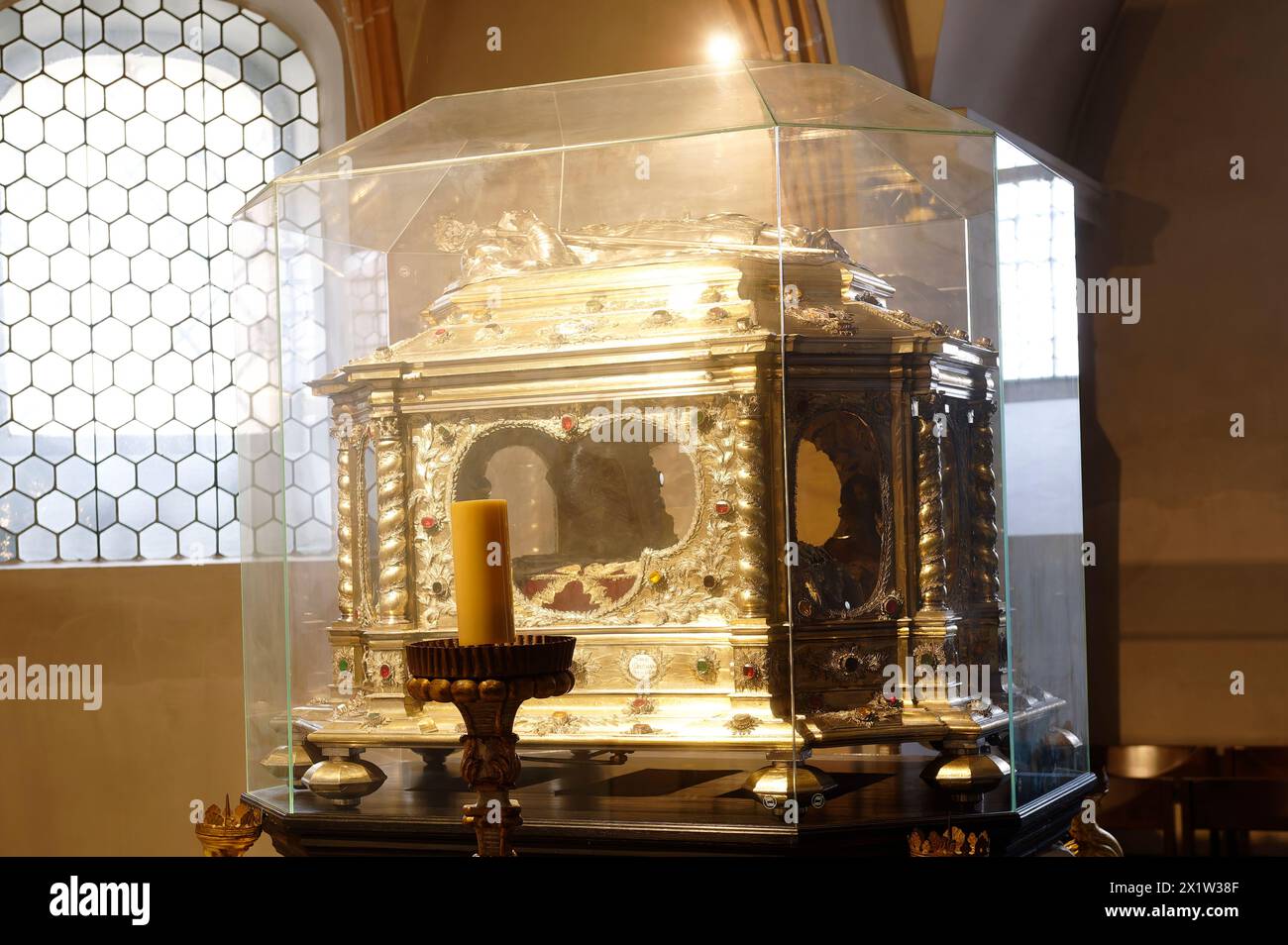 Bassa Austria, Austria. Chiesa Collegiata di Göttweig. Il Santuario Altmanni nella cripta 1689 Foto Stock