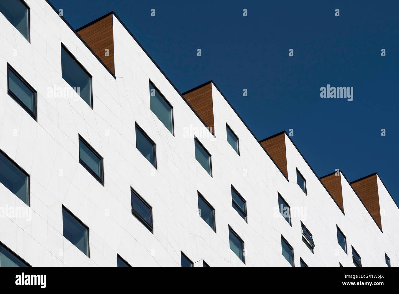 The Barcode Project Oslo, moderno edificio residenziale e commerciale, distretto di Bjorvika, Oslo, Norvegia Foto Stock