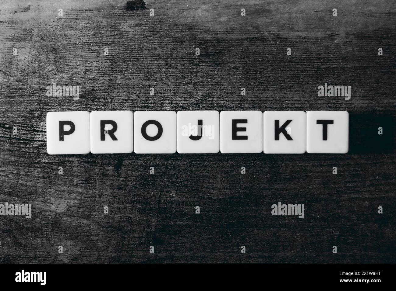 Projekt, Wort, Wörter, Scrabble, Buchstaben Foto Stock
