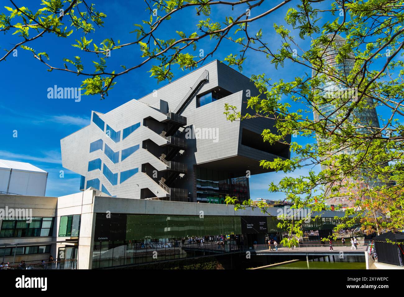 Il Disseny Hub Museum di Barcellona, Spagna Foto Stock