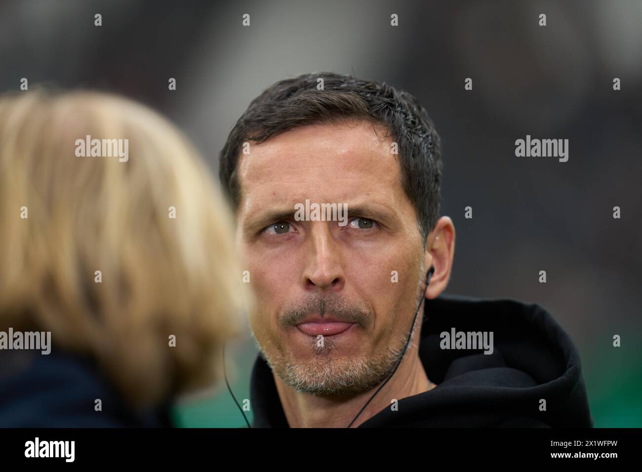 Bundesliga Eintracht Frankfurt-Union Berlin al Deutsche Bank Park di Francoforte. Dino Toppmoeller, allenatore di Francoforte. Francoforte, Assia, Germania Foto Stock