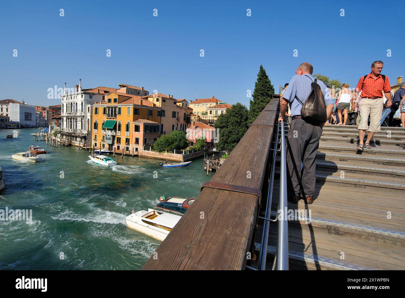 Ponte dell'Accademia. Venezia. Veneto. Italia Foto Stock