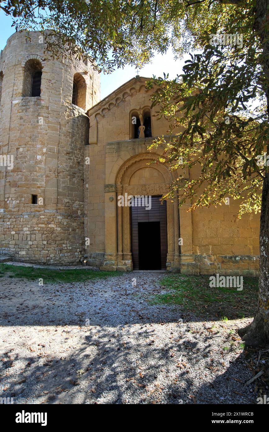 Chiesa Parrocchiale di Corsignano. Pienza. Provincia di Siena. Toscana. Italia Foto Stock