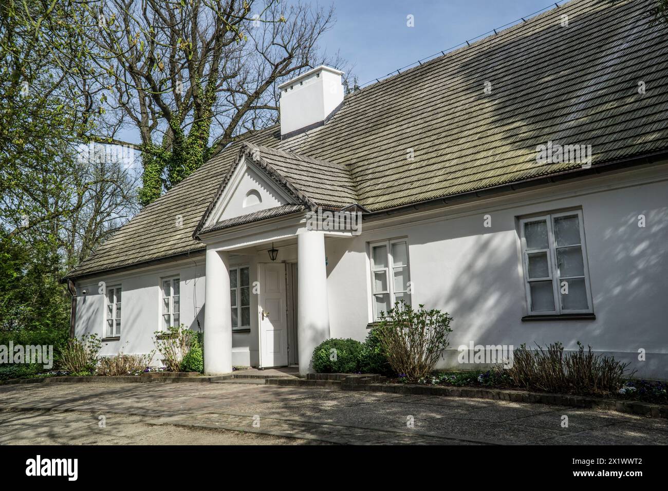 Zelazowa Wola, Polonia - 7 aprile 2024 - Casa padronale - luogo di nascita di Frederic Chopin Foto Stock