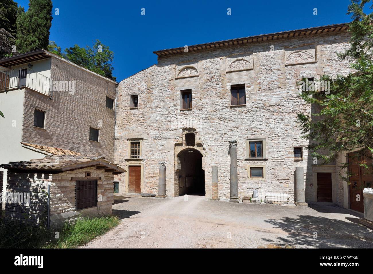 Palazzo Ducale (corte alta). Fossombrone. Marche. Italia Foto Stock