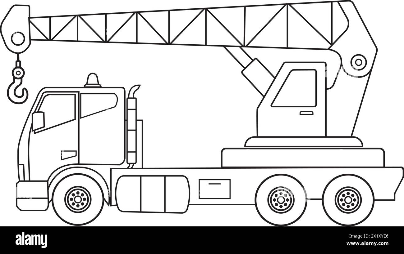 Disegno dell'illustrazione vettoriale dell'icona del carrello elevatore Illustrazione Vettoriale