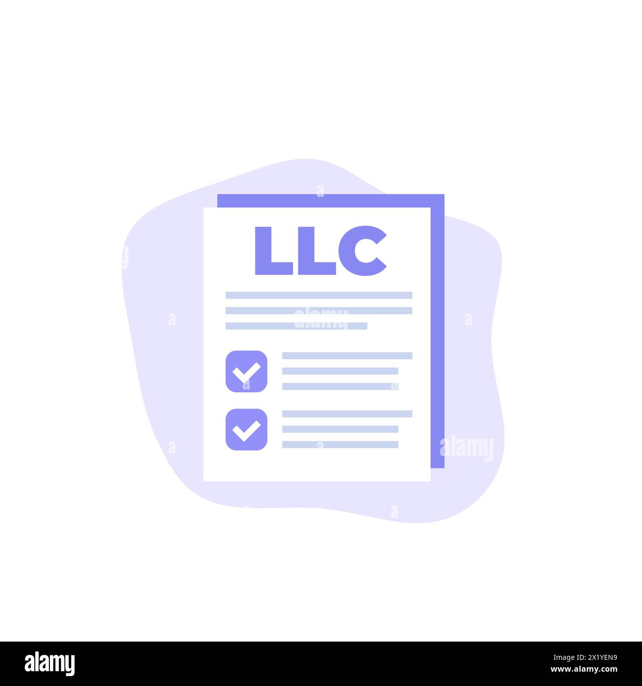 LLC, società a responsabilità limitata vettore Illustrazione Vettoriale