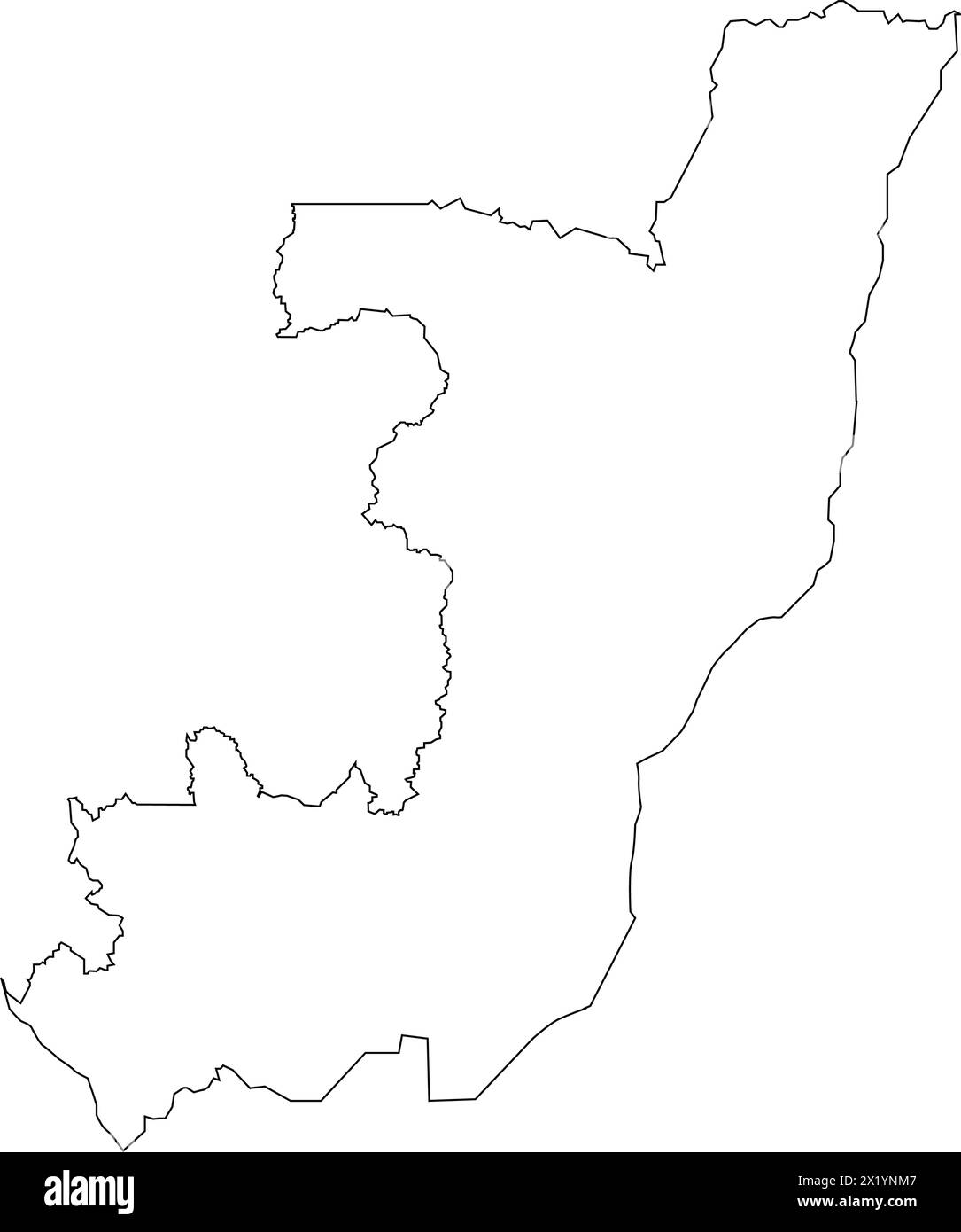 disegno dell'illustrazione vettoriale dell'icona della mappa del congo Illustrazione Vettoriale