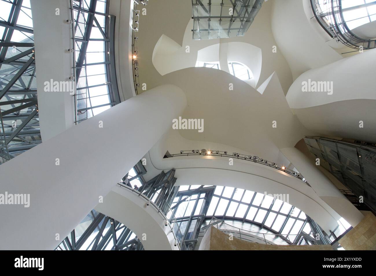 Museo Guggenheim, Bilbo-Bilbao, Biscaglia, Paesi Baschi, Spagna. Foto Stock