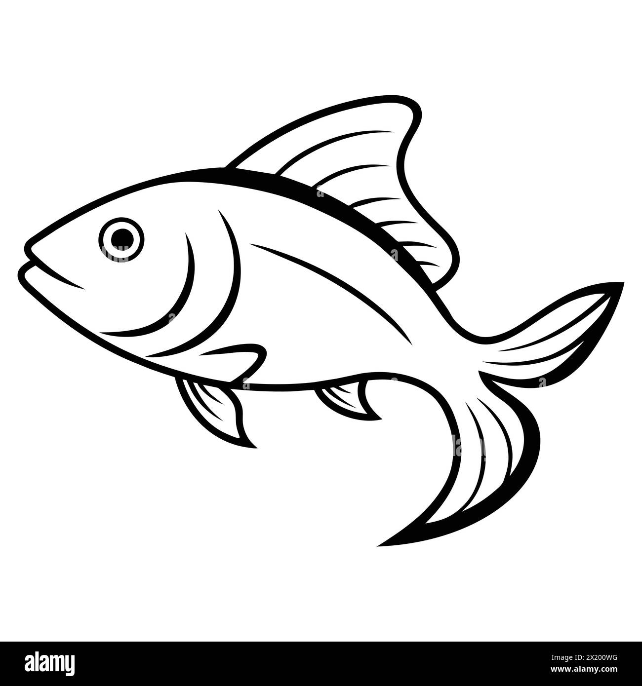 Vivace illustrazione del vettore di pesci tropicali Illustrazione Vettoriale