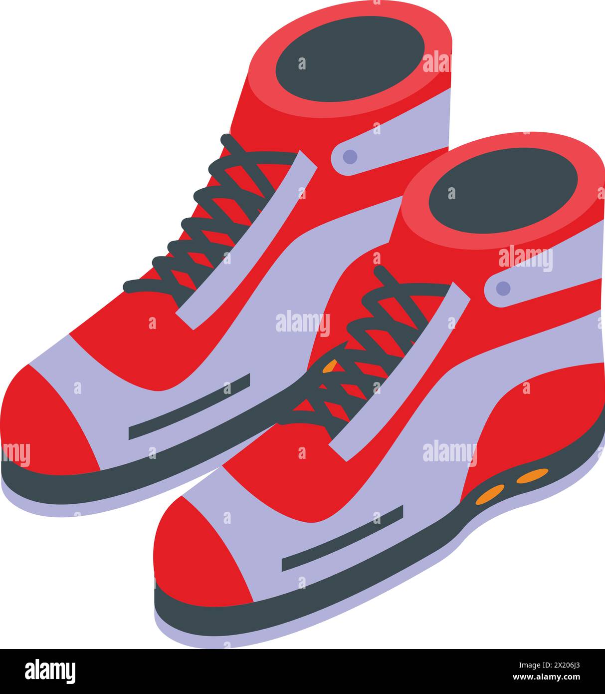 Icona delle scarpe artiche vettore isometrico. Attrezzatura invernale. Tecnologia dei nuovi modelli Illustrazione Vettoriale