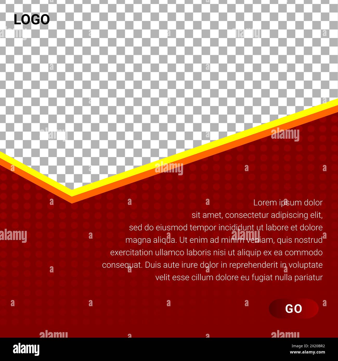 modello di annuncio sui social media. modello per la pubblicazione di prodotti fotografici Illustrazione Vettoriale