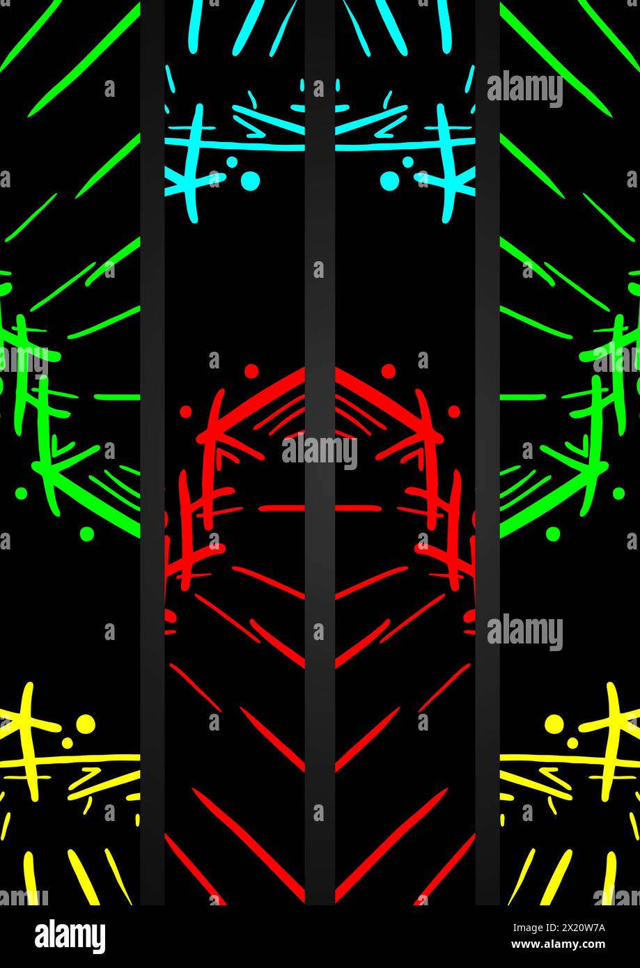 Copertina colorata Illustrazione Vettoriale