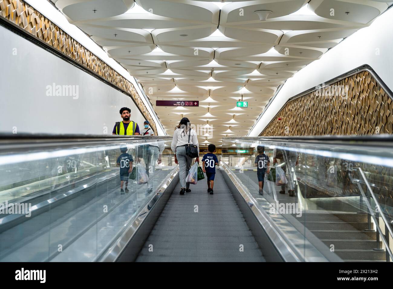 Stazione della metropolitana di Musherieb a Old Doha, Qatar 18-04-2024 Foto Stock