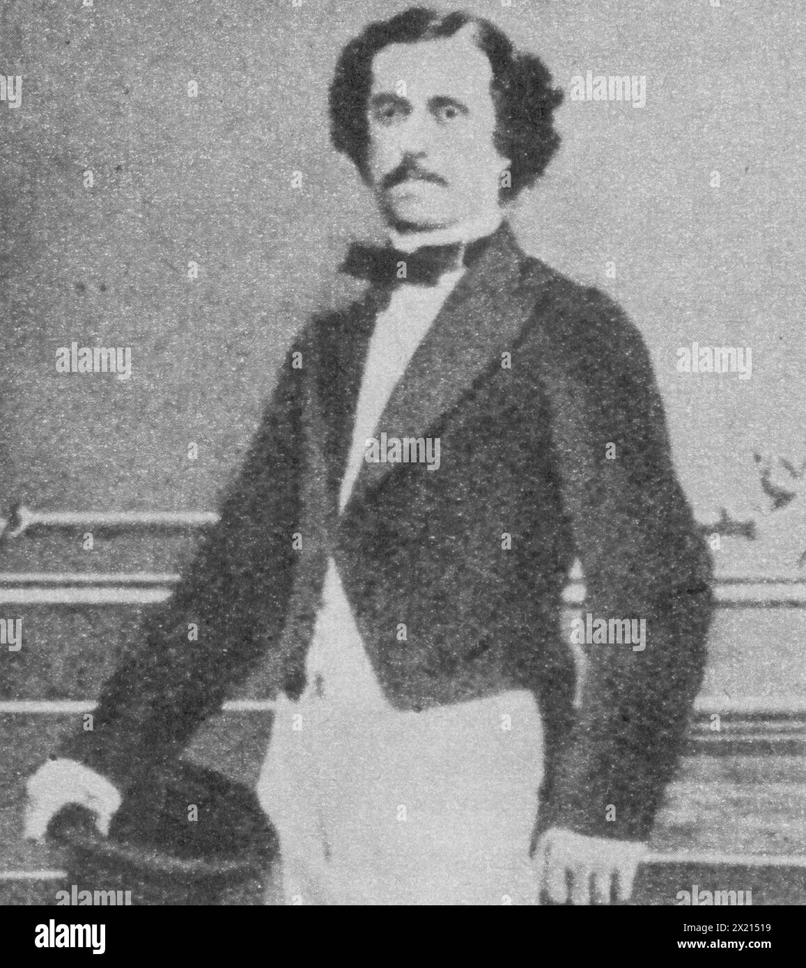 Strauss, Joseph, 20.8.1827 - 22.7,1870, ingegnere austriaco, stampa basata su fotografia, circa 1860, ADDITIONAL-RIGHTS-CLEARANCE-INFO-NOT-AVAILABLE Foto Stock