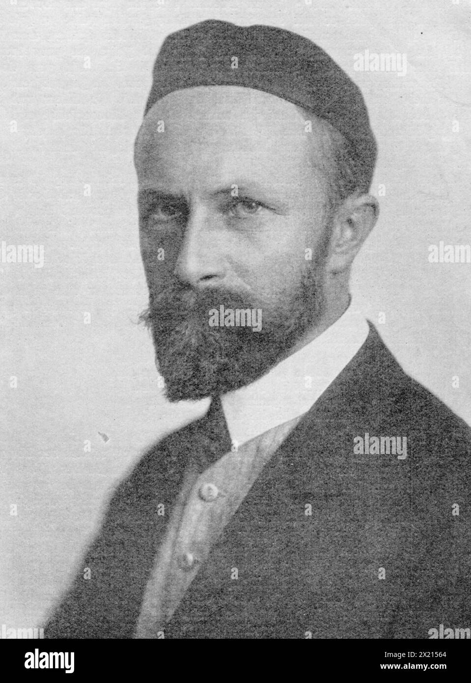 Strauss, Emil, 31.1.1866 - 10, 1960, scrittore tedesco, stampa basata sulla fotografia di C. Call, Zurich, ADDITIONAL-RIGHTS-CLEARANCE-INFO-NOT-AVAILABLE Foto Stock