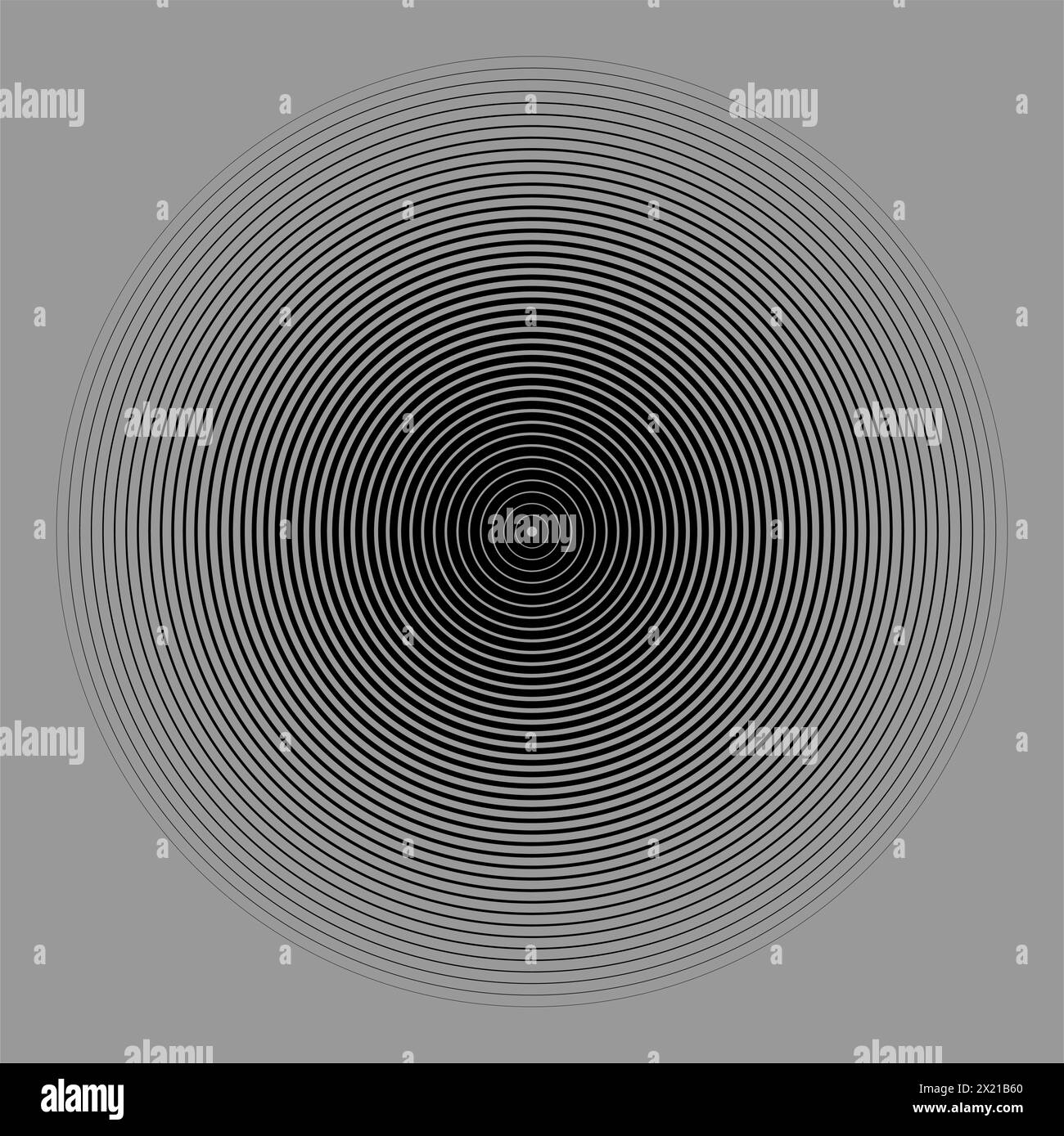 sfondo creativo di cerchi concentrici Illustrazione Vettoriale