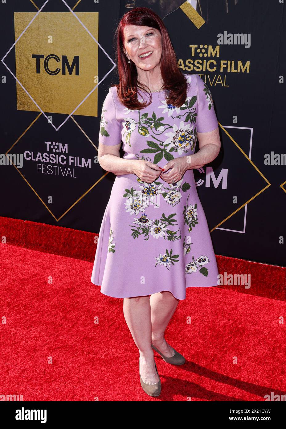 HOLLYWOOD, LOS ANGELES, CALIFORNIA, Stati Uniti d'America - 18 APRILE: Kate Flannery arriva al quindicesimo festival annuale TCM Classic Film Festival 2024 Opening Night e 30th Anniversary Presentation of Miramax 'Pulp Fiction' tenutosi al TCL Chinese Theatre il 18 aprile 2024 a Hollywood, Los Angeles, California, Stati Uniti. (Foto di Xavier Collin/Image Press Agency) Foto Stock