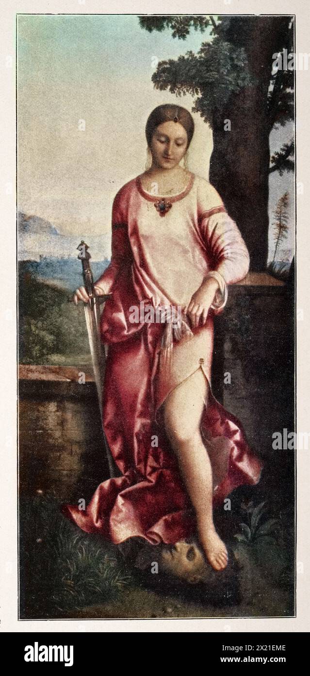Judith con la testa di Holofernes di Giorgione arte rinascimentale italiana Foto Stock