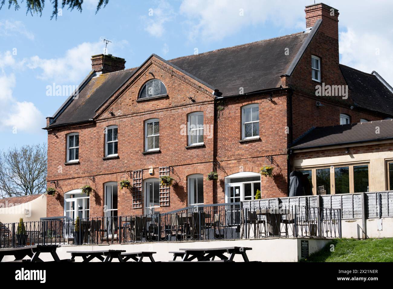 Pub Newbold Comyn Arms, Leamington Spa, Warwickshire, Inghilterra, Regno Unito Foto Stock