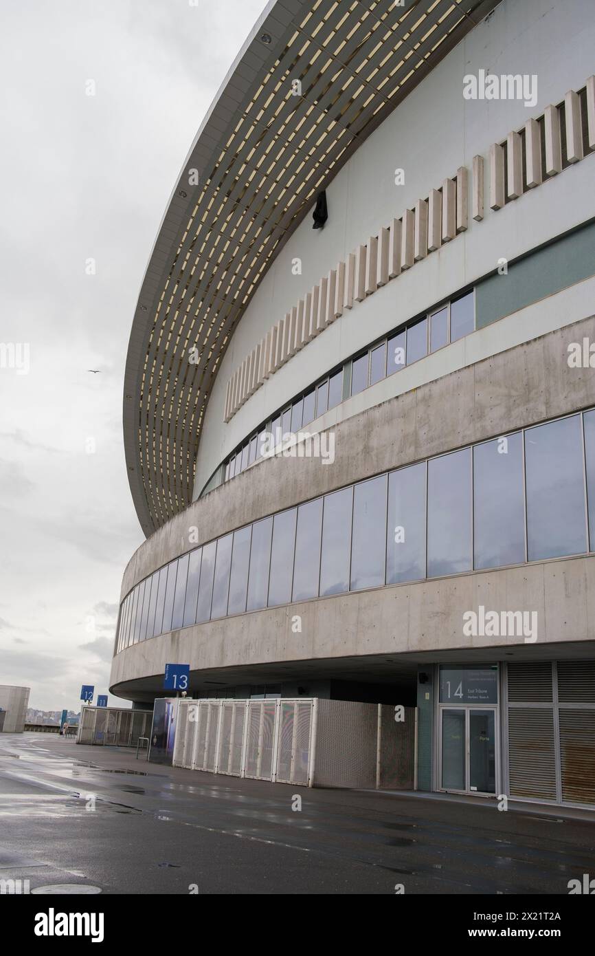 Vista generale dell'esterno dell'Estadio do Dragao a Porto, 19 aprile 2024 in Portogallo Foto Stock
