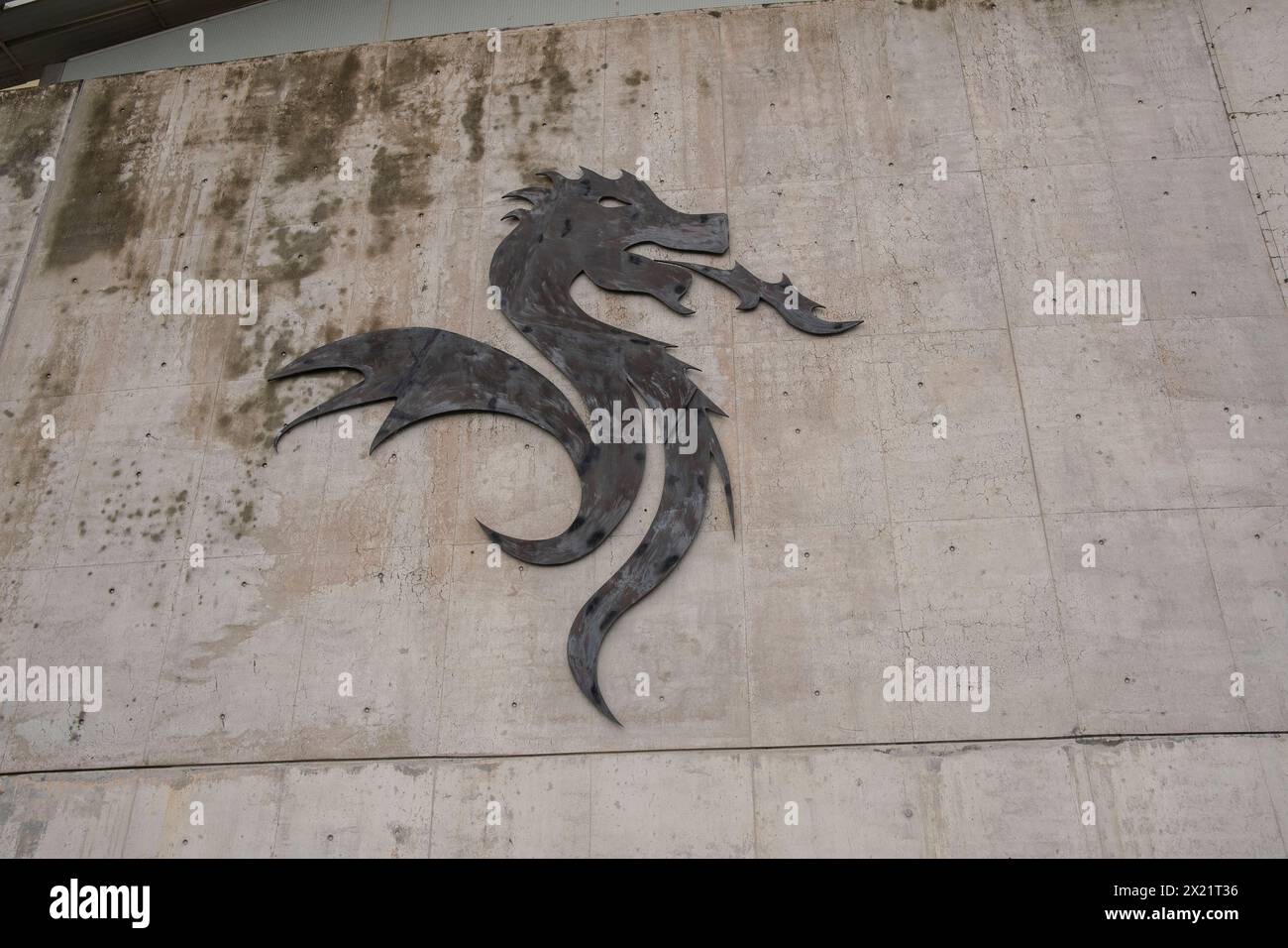 Vista generale dell'esterno dell'Estadio do Dragao a Porto, 19 aprile 2024 in Portogallo Foto Stock