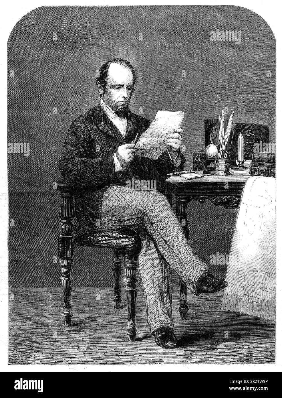 Il defunto conte Canning, 1862 anni. Incisione da una fotografia. Charles John Canning ricoprì le posizioni di Sottosegretario di Stato per gli affari esteri, Commissario capo di Woods and Forests, direttore generale delle poste, con un seggio nel Gabinetto. Nel 1855 '...la compagnia delle Indie Orientali lo nominò Governatore generale dell'India...lo scoppio dell'orribile ammutinamento di sepoy trovò il nuovo Governatore generale abbastanza uguale all'emergenza...Lord Canning all'istante adottato il più rigoroso e più saggio e, allo stesso tempo, le misure più umane per reprimere la ribellione... la politica del Governatore generale era, un Foto Stock