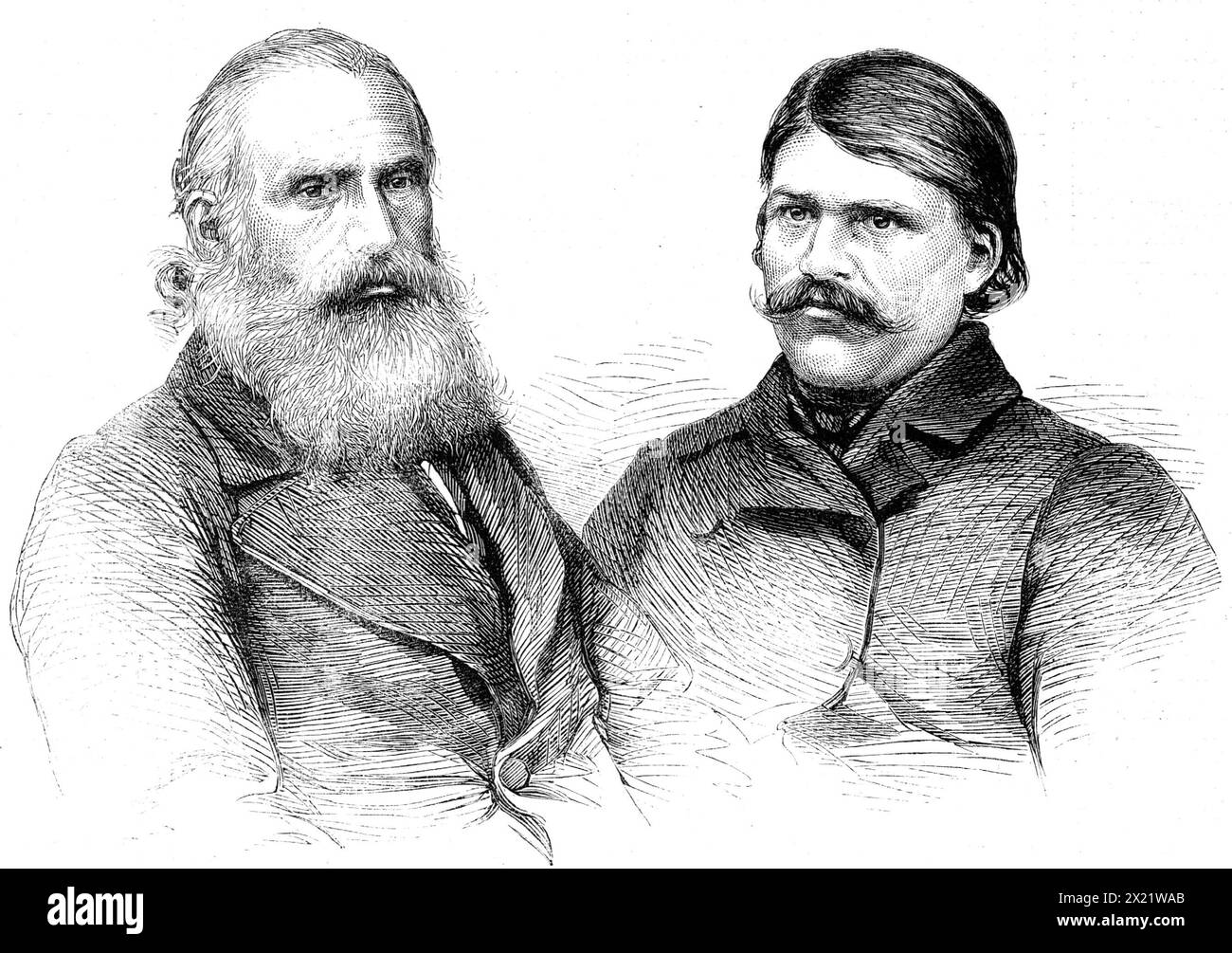 Due Nestoriani alla Strangers' Home for Asiatics, Limehouse, 1862. Sacerdote Yohanan (John)...aveva sentito parlare della società turca di aiuto delle missioni...l'idea gli colpì che se la... condizione del suo popolo [cioè la povertà estrema] fosse più ampiamente conosciuta in Inghilterra gli aiuti sarebbero stati imminenti...partì per l'Inghilterra a piedi... "senza borsetta o scrip"...frequentato dal diacono Yiskhak (Isaac)...quando aggiungiamo che lo è Yohanan sessantadue anni, e conosce solo poche parole d'inglese, la forte fede o l'amore per l'avventura che animava il vecchio, che prima del 1861 non aveva mai vagato oltre il suo nat Foto Stock