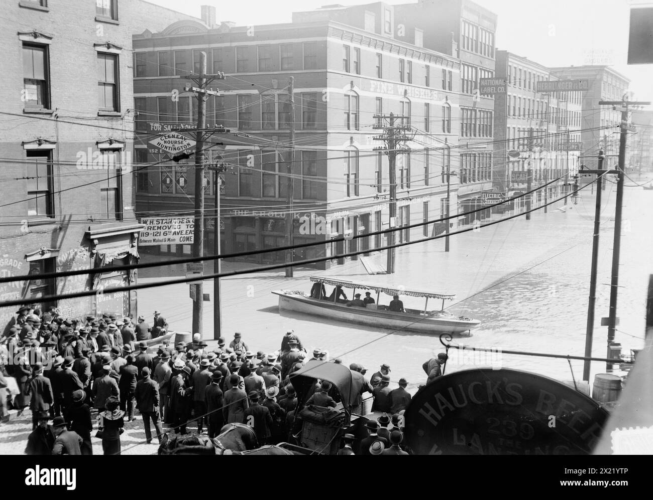 CIN'ti [cioè Cincinnati] sott'acqua, tra c1910 e c1915. Foto Stock