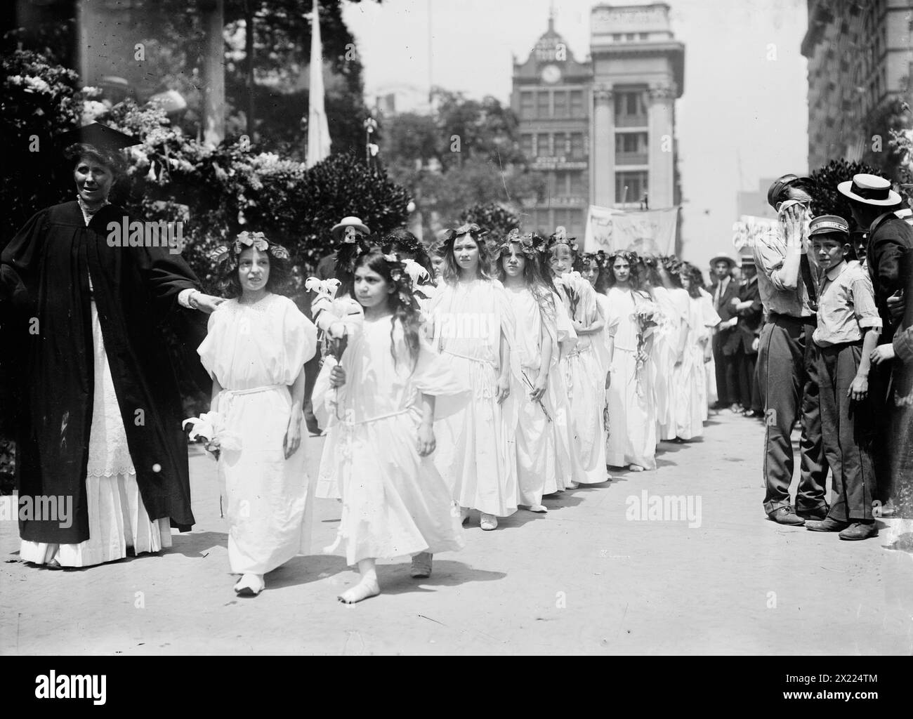 4 luglio Parade, N.Y., 1911. Foto Stock