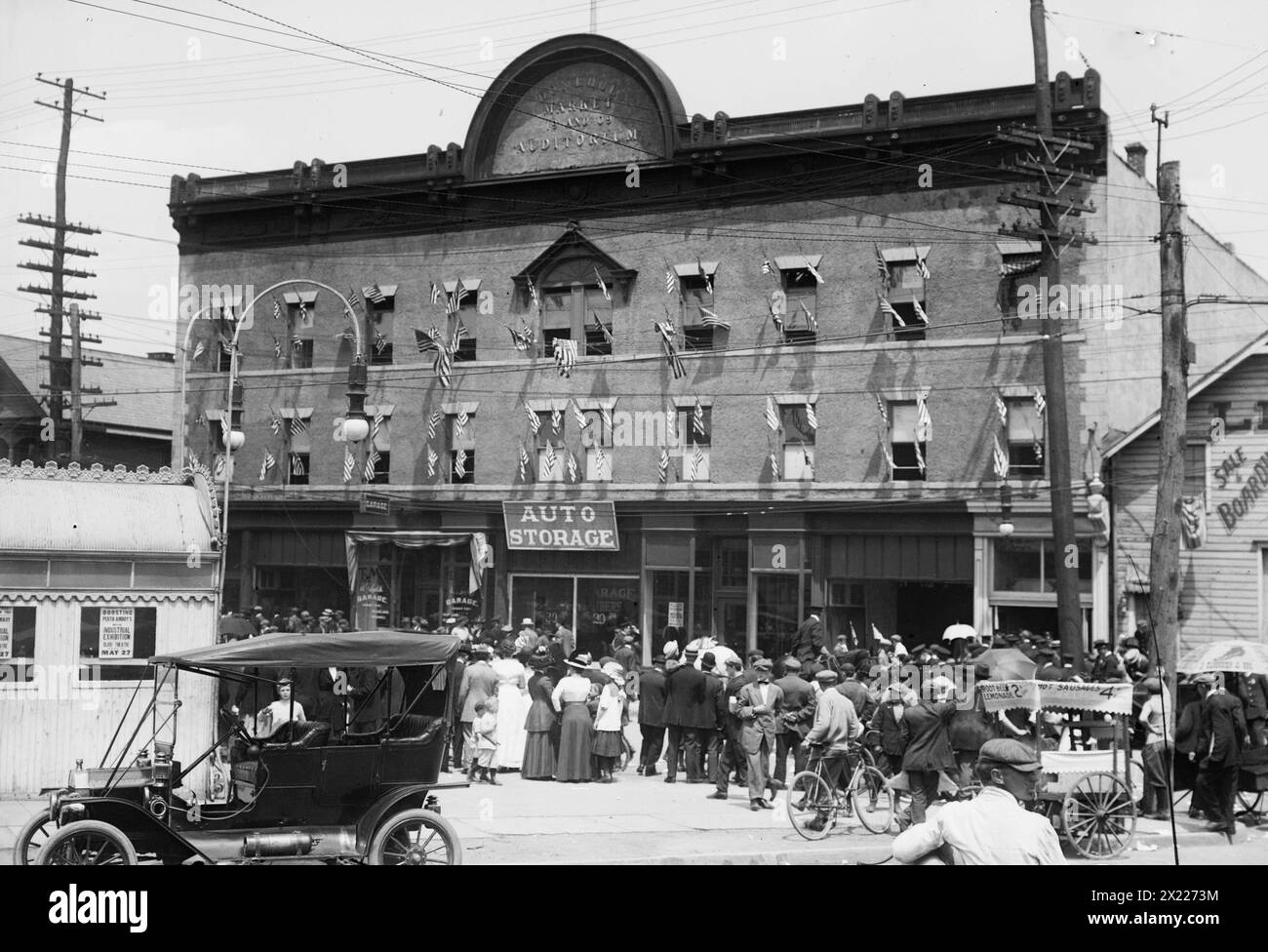 Theodore Roosevelt parla in N.J., tra il c1910 e il c1915. Foto Stock