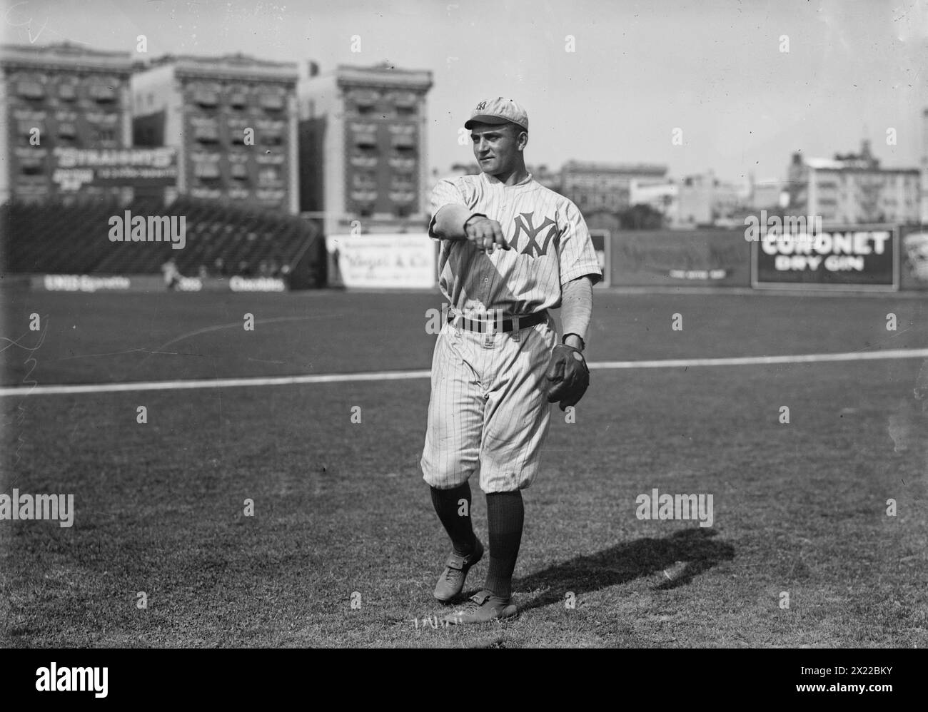 George "Hack" Simmons (baseball), 1912. Foto Stock