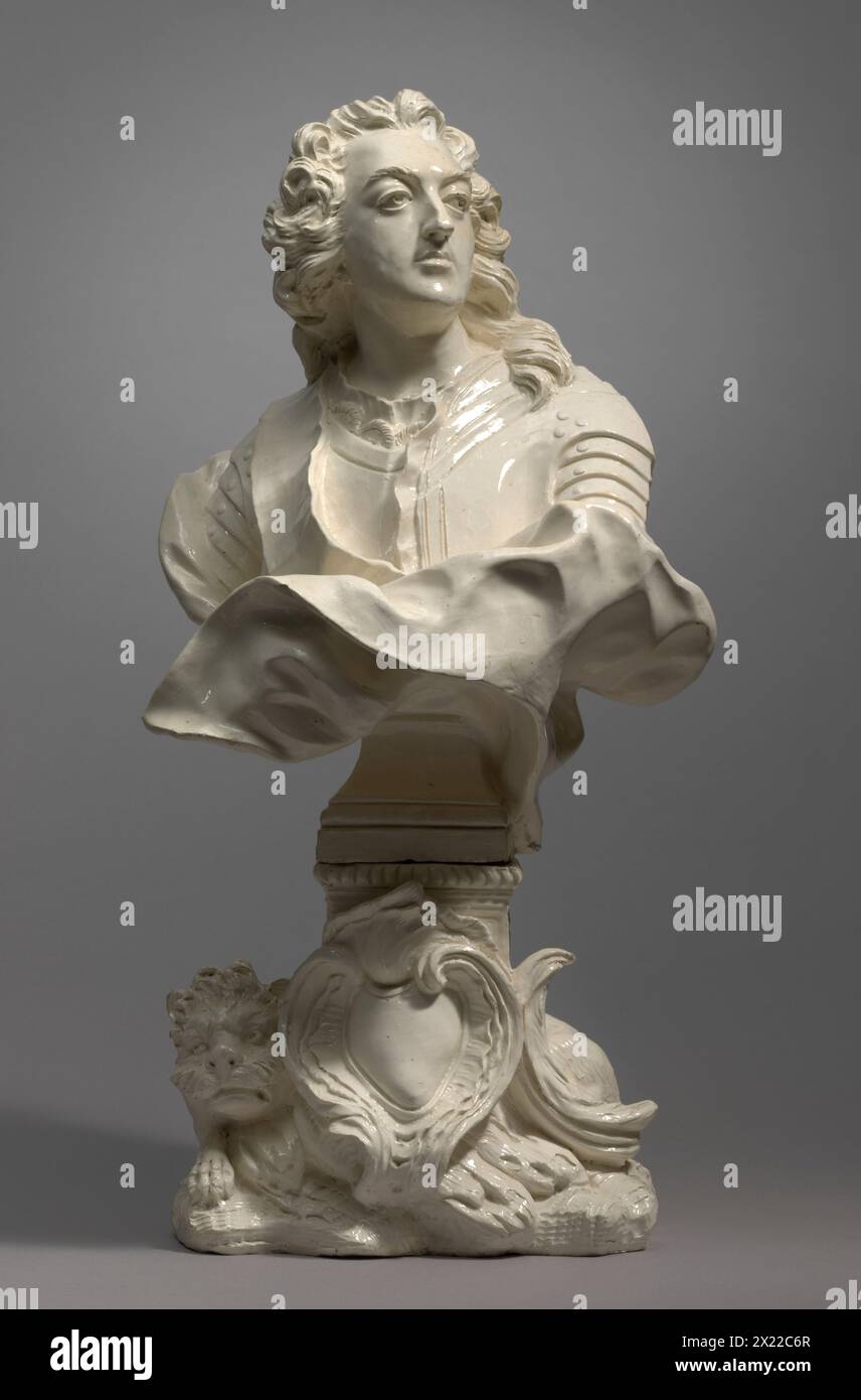 Busto di Luigi XV, c1745. Questo busto mostra il re francese Luigi XV al culmine della sua popolarità, quando era ancora conosciuto come le Bien-AIMé (l'amato). Foto Stock