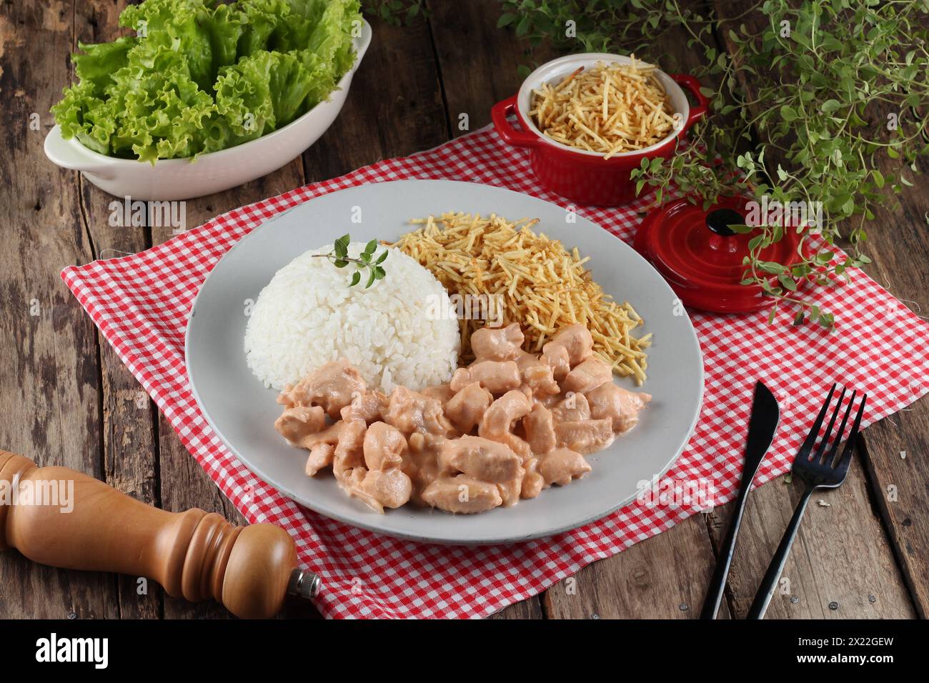 cibo, consegna di cibo, riso e api Foto Stock