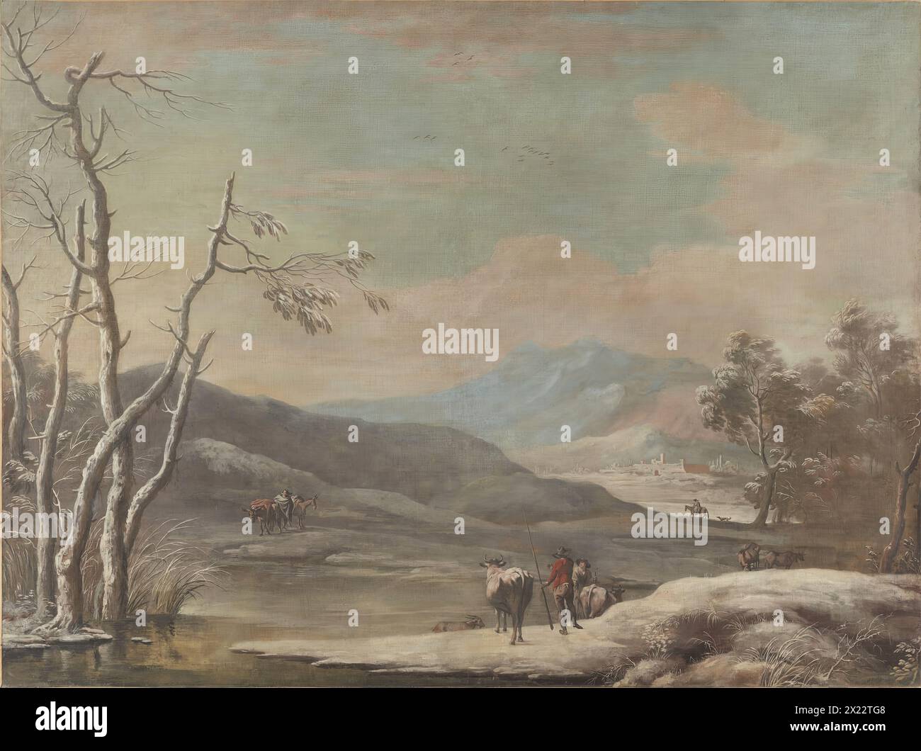 Winter Landscape, 1728. Foto Stock
