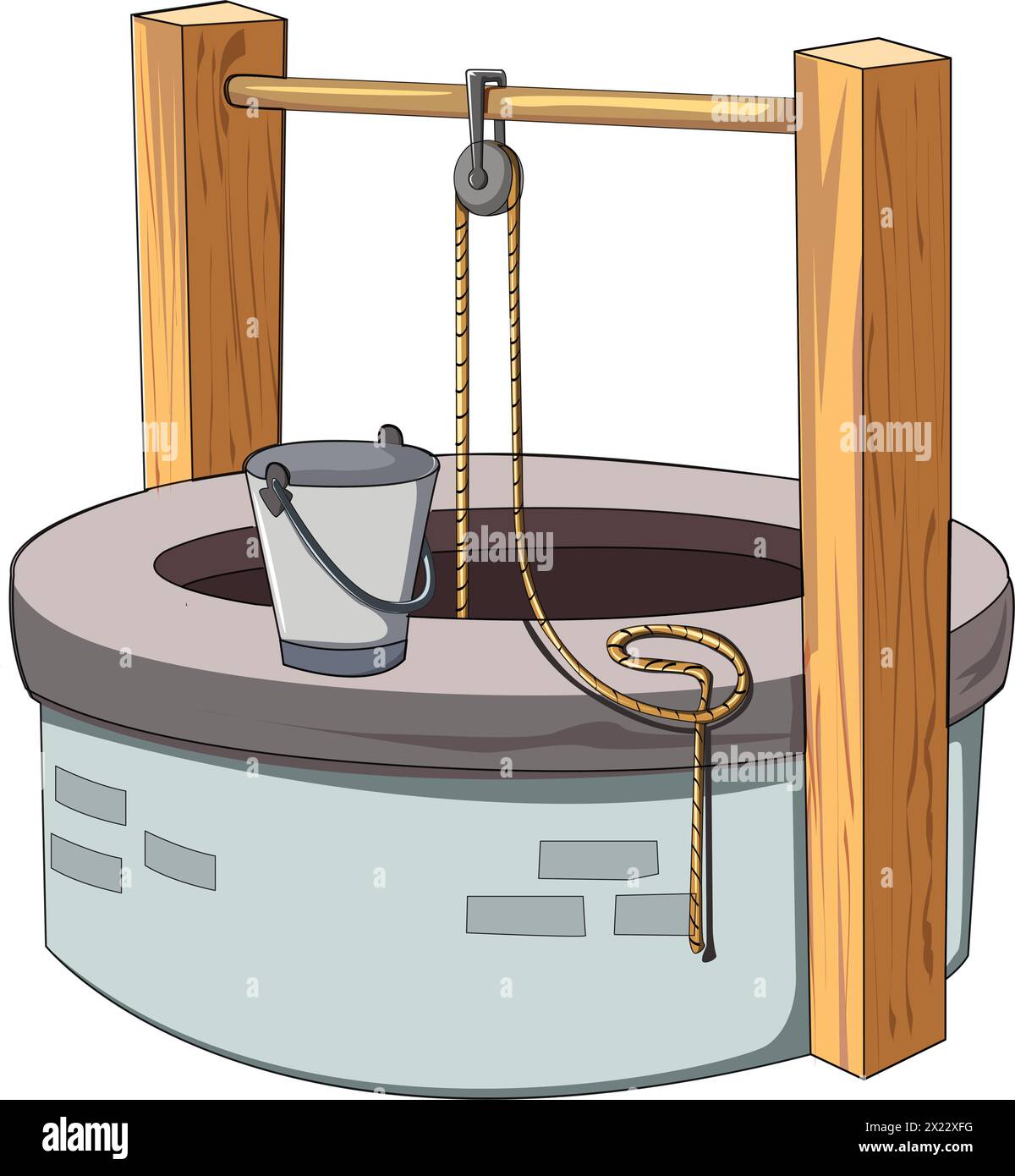 Illustrazione vettoriale del pozzetto Illustrazione Vettoriale
