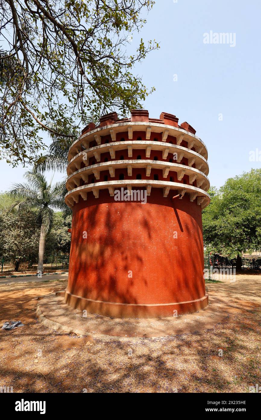 Pigeon House nel giardino botanico di Lalbagh, Bengaluru, Karnataka, India. Foto Stock