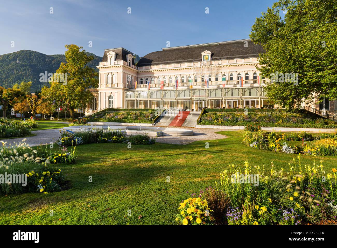 Congress and Theaterhaus, Kurpark, Bad Ischl, Salzkammergut, alta Austria, Austria Foto Stock