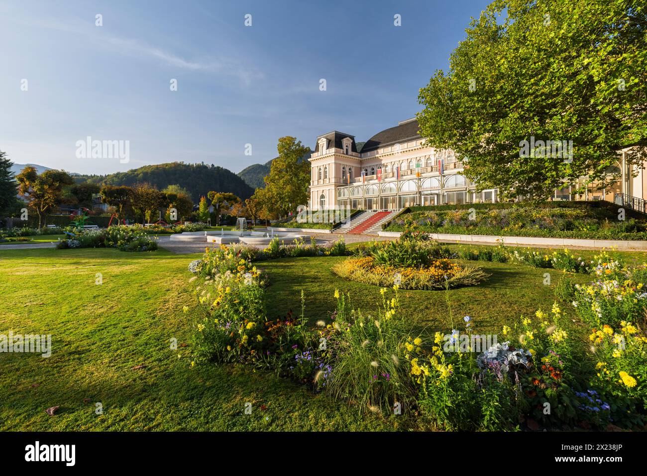 Congress and Theaterhaus, Kurpark, Bad Ischl, Salzkammergut, alta Austria, Austria Foto Stock
