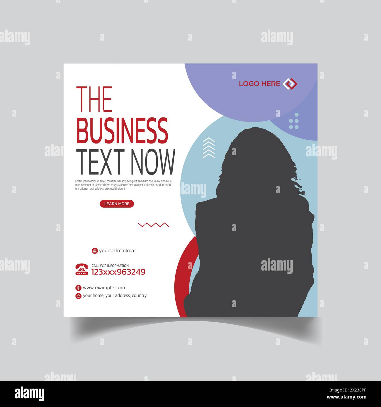 Stylus Social Media Template e Modern Creative Agency Post Design Illustrazione Vettoriale