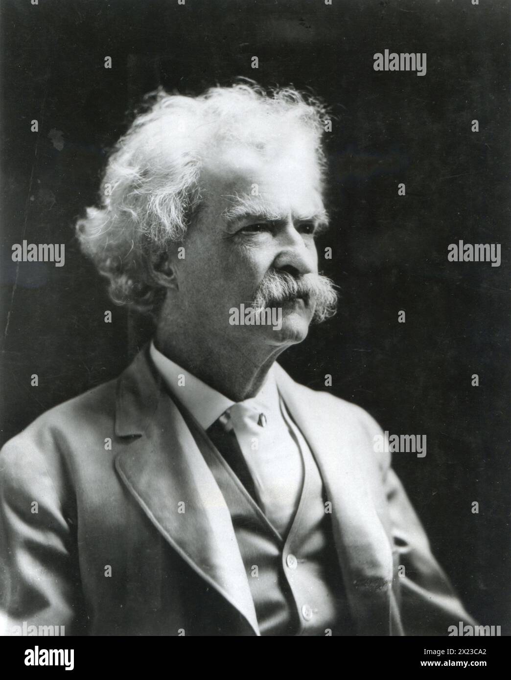 Ritratto di Samuel Clemens, alias Mark Twain Foto Stock