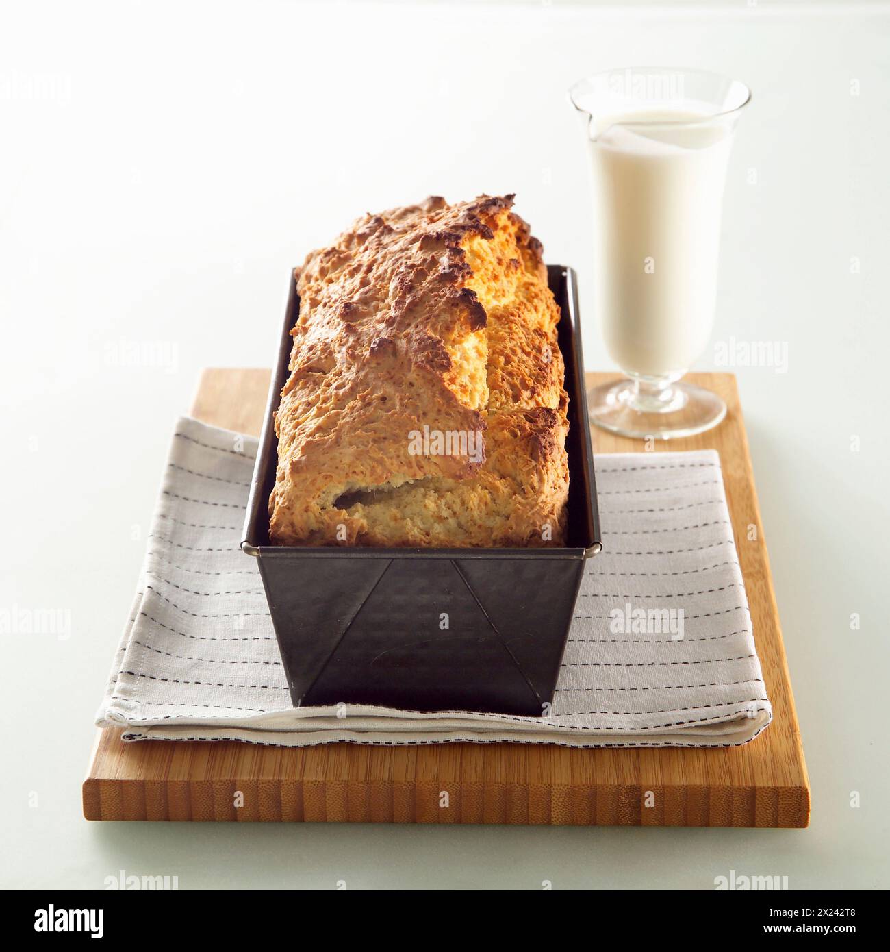 Pane allo yogurt senza lievito Foto Stock