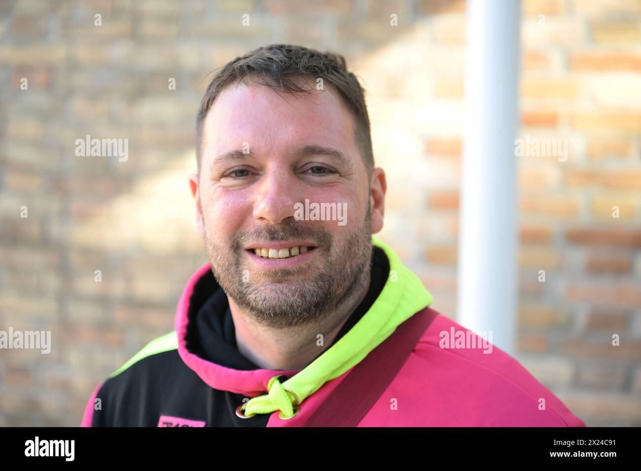 Venedig, Italia. 19 aprile 2024. L'artista Guerreiro do Divino Amor esporrà nel Padiglione Svizzero alla Biennale Arte. La Biennale Arte apre il 20.04.2024 e prosegue fino al 24.11.2024. Crediti: Felix Hörhager/dpa/Alamy Live News Foto Stock