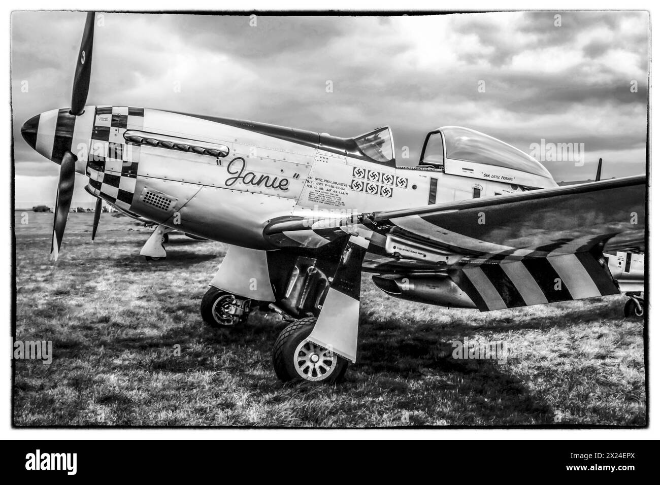 Seconda guerra mondiale P-51 Mustang Foto Stock