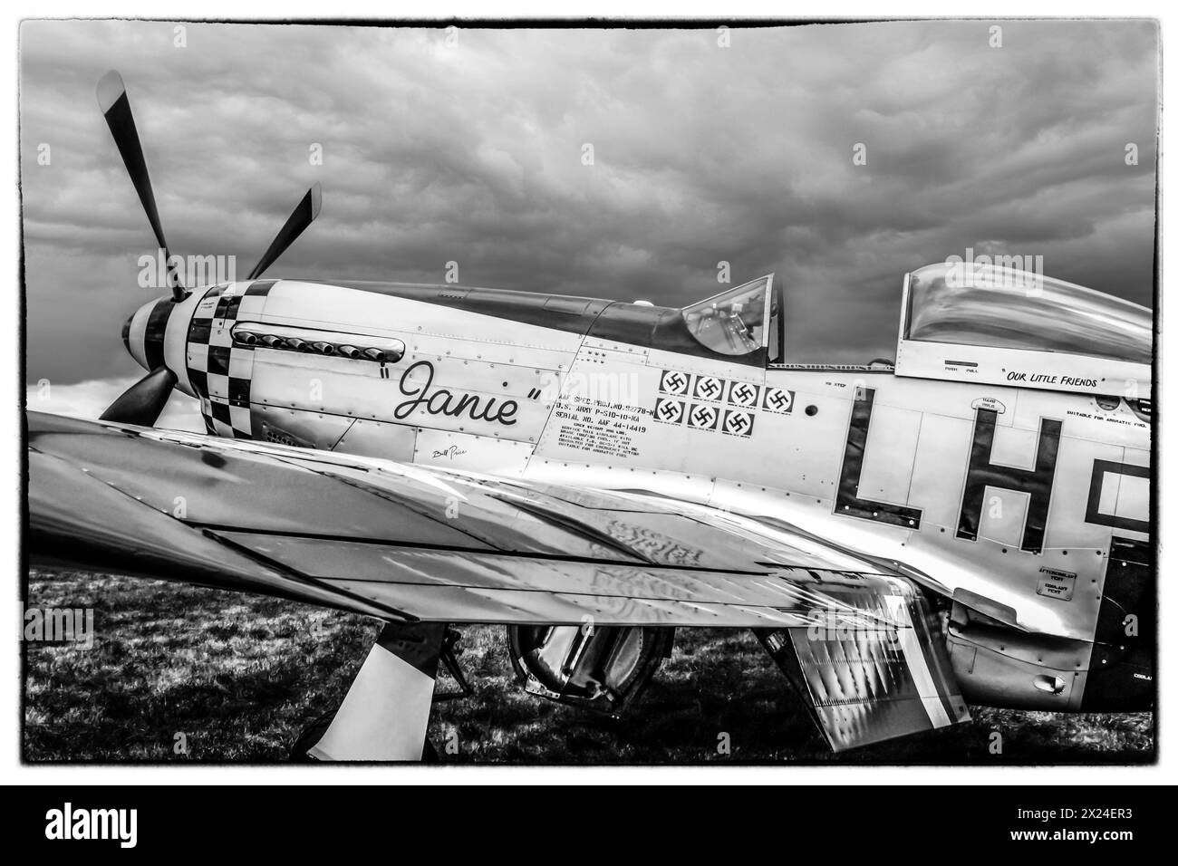 Seconda guerra mondiale P-51 Mustang Foto Stock