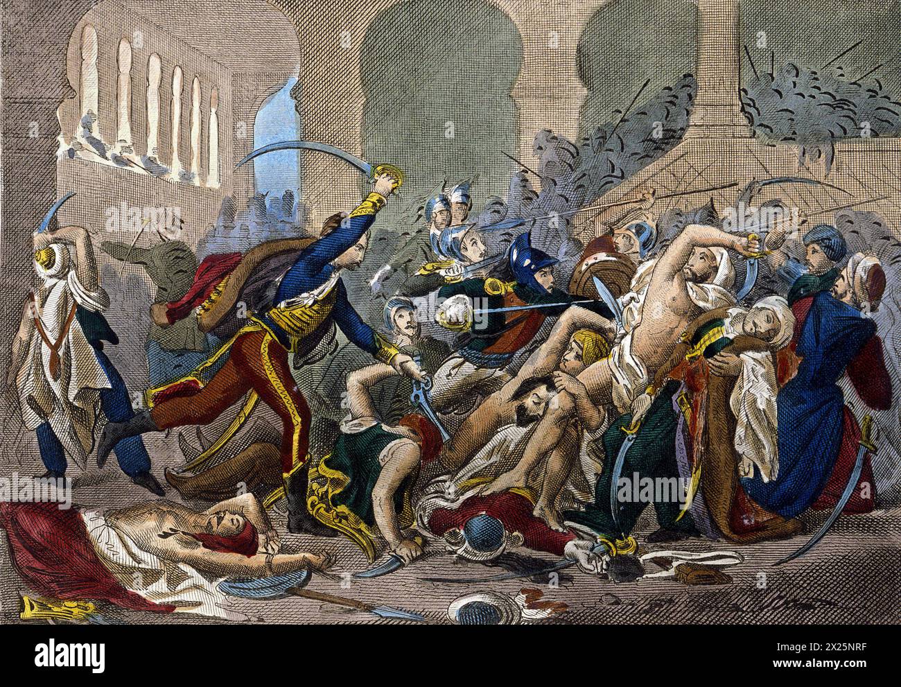 La rivolta del Cairo - campagne d'Egypte (1798-1801) , Napoleon en Egypte : la Revolte du Caire, 1798. Foto Stock