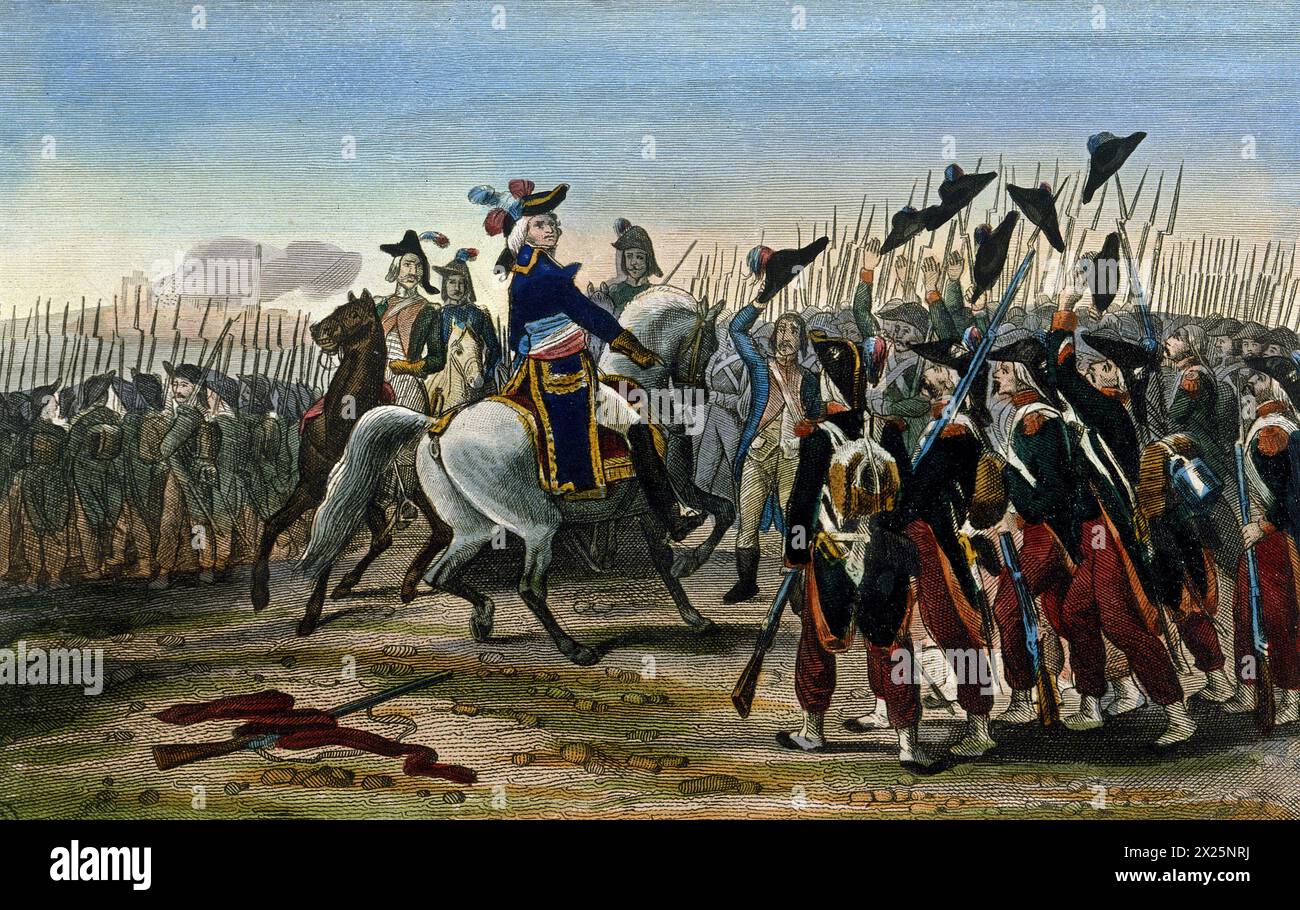 Campagna francese in Egitto e Siria - generale Jean Baptiste Kleber (1753-1800) in Egitto. Napoleone Bonaparte lo lasciò a capo dell'esercito nell'agosto del 1799. Foto Stock