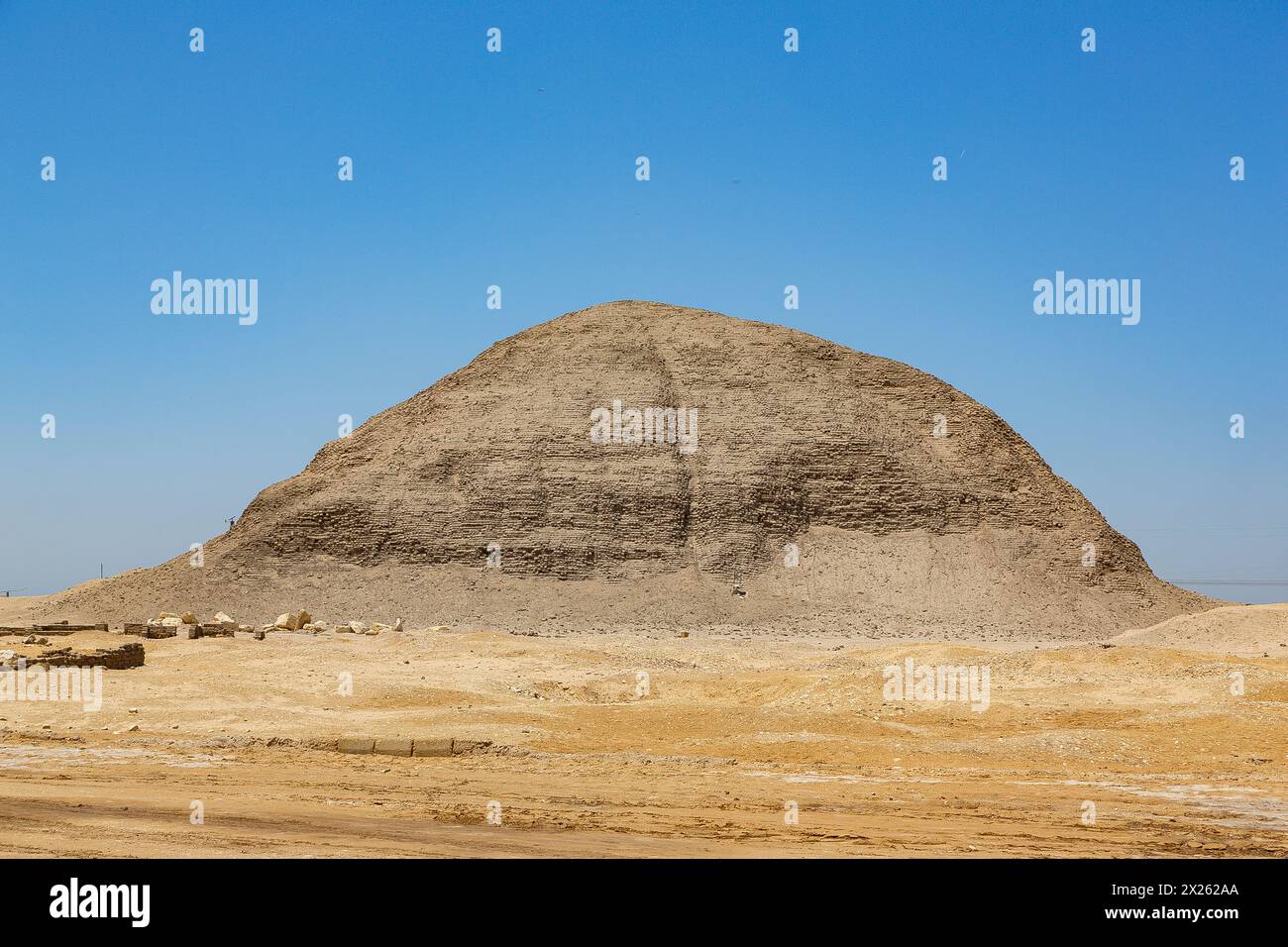 Egitto, Fayum, Hawara, piramide di Amenemhat III Foto Stock